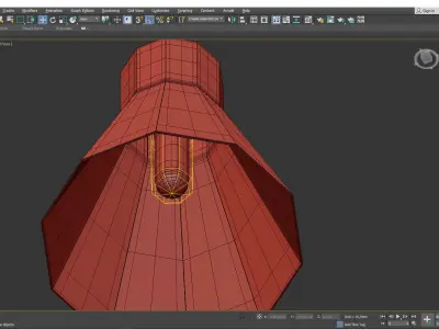 Simplicite LED Beaker Pendant Light Low-poly 3D model