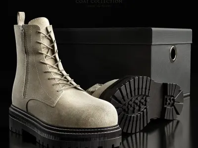 Coats and shoes 3D model