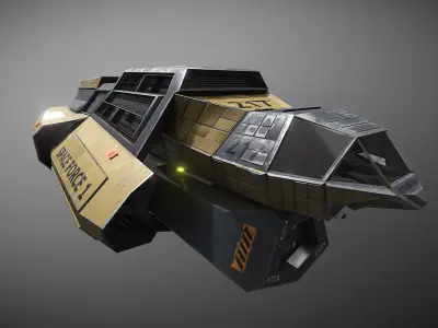Space Force 1 Transport Low-poly 3D model