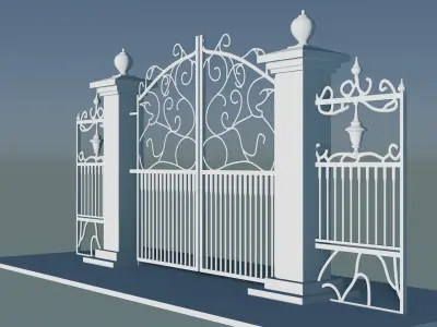 Iron gate STL 3D print model