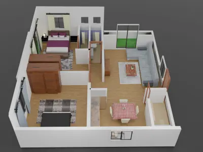 FLOOR PLAN 3D model
