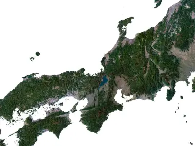 Japan Terrain 3D Map 3D model