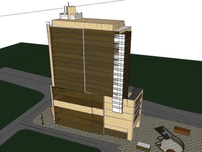 vacation spot-Resort-Fashion Leisure Hotel-0120 3D model