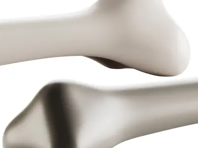 Qeeboo BONOS Polyethylene bench 3D model