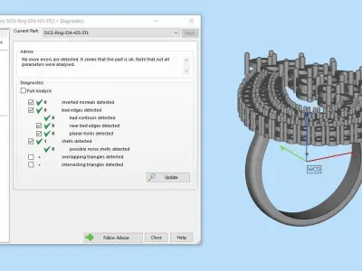Jewelry ring 425 3D print model