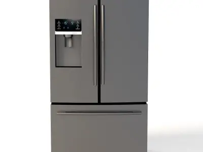 Samsung RF28HDEDPWW AA 28 Cu Ft French Door Food Showcase 3D model