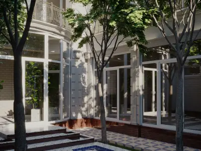 Exterior House Low-poly 3D model buy