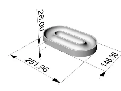 Small tray 3d printing model Free 3D print model