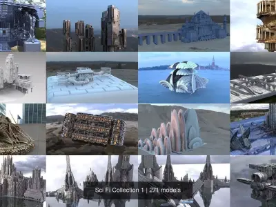 Sci Fi Collection 1 3D Model Pack