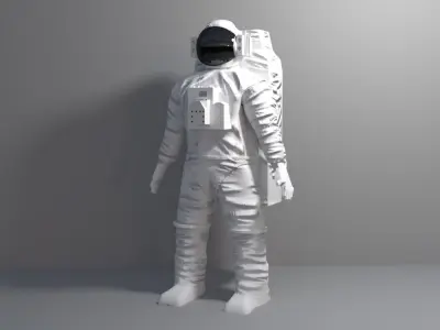Astronaut suit Low-poly 3D model
