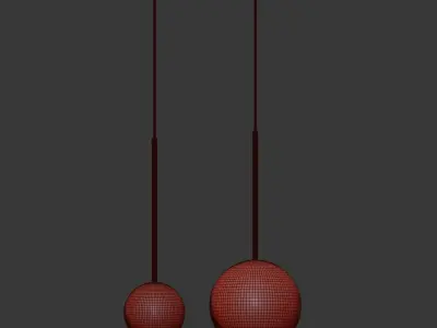 Giopato Coombes Bolle Small Large Pendant 3D model