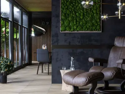 Tropical Room For cinema 4D Corona render 3D model