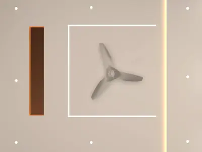 Simple Bedroom Design Low-poly 3D model