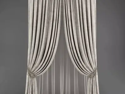 Curtains519 curtain Low-poly 3D model