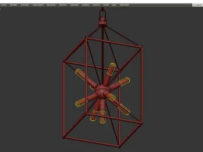 Glendale Pendant Light Low-poly 3D model