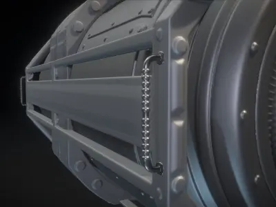 Emergency Backup Generator High Poly 3D model