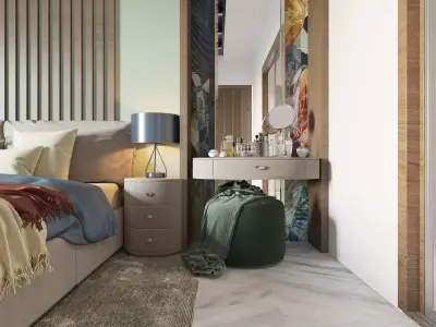 COLORFUL BEDROOM 3D model