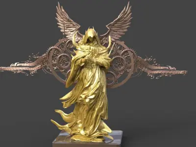 Fallen Angel mech wings 3D model