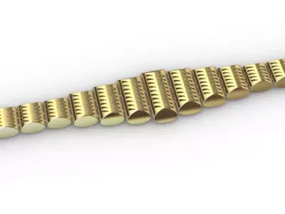 Gold bracelet chains new collection 61-70 3D print model 3D 3D print model