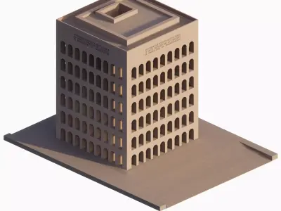  Palazzo della Civilta Italiana 3D model