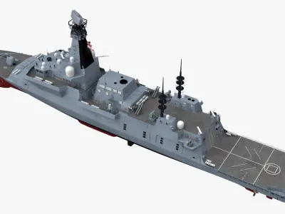  British Combat Frigate Type 26 Grey 