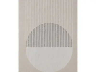 Carpet Anuk Beige 3D model