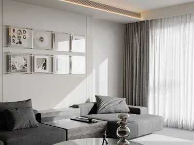 Apartment interior scenes     3D model 12