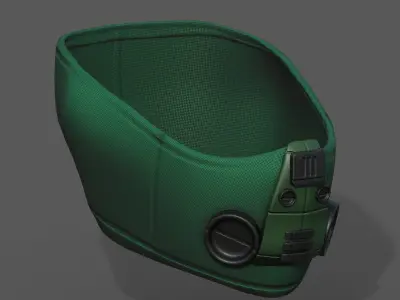 Gas mask scifi military combat 3d  Low-poly 3D model