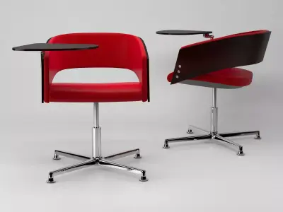 M - two chairs with base 3D model