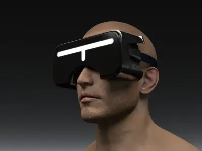 Sci Fi Virtual Reality Headset 3D model