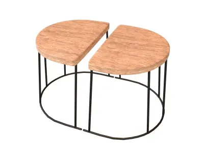 Side Table v2 003 Low-poly 3D model