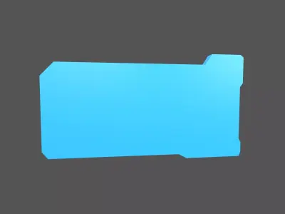 UHD High tech Graphical Interface v5 003 Low-poly 3D model