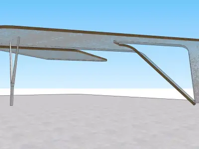 Contemporary Bus stop 3d model 3D model