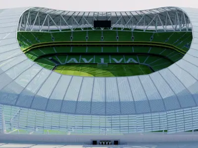 Aviva Stadium - Dublin Ireland 3D model