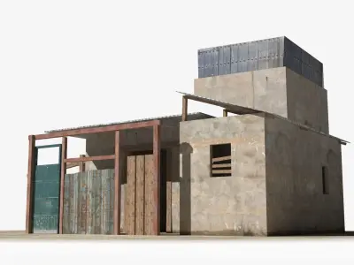 Slum x16 Low-poly 3D model