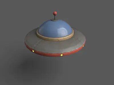 Ufos Ships Low-poly 3D model