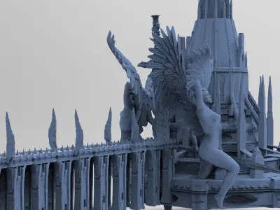 Sir Lancelot Castle Fortress 1  3D model