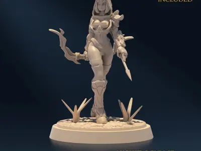 Undying Light Sentinel Nude Set x5 3D print model