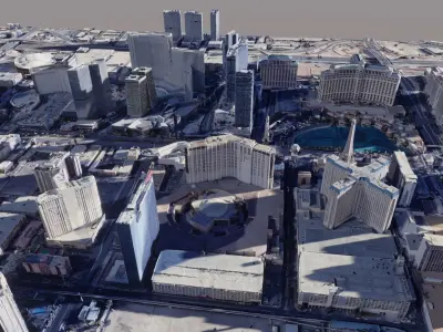 3D USA - Las Vegas City photogrammetry 1  3D model