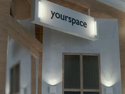 Facade for Branding - Archviz Ready for Render 3D model