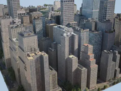 Realistic City R1 3D model