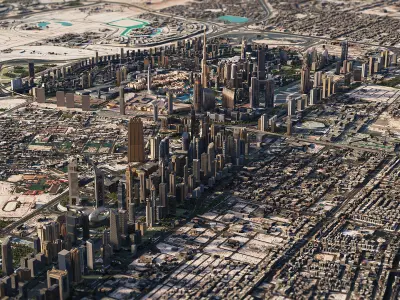 Dubai City 3D model 3D model