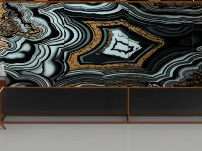 Accents of copper 3D model