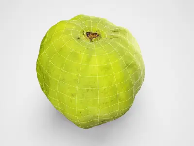 Guava - Photorealistic Scan Low-poly 3D model
