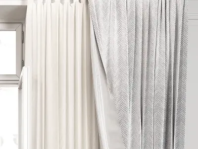 Curtain Set 489C 3D model