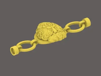 Peacock Bracelet Design for silver Casting 3D print model