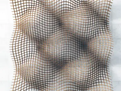 Parametric cage ceiling 3D model
