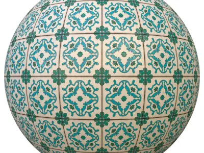 tile patterned 153-seamless-4k-pbr  3D model