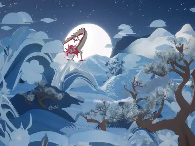 Dragon spring festival 3D model