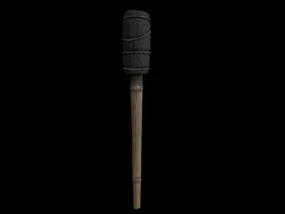 Wooden Torch 3D model
